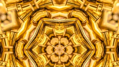 Panorama frame complex design made from the photo of bullets Stock Photos
