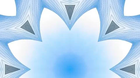 Panorama frame Copy space inside of angular metal fractal Foto stock