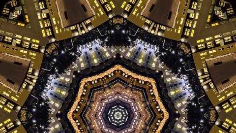 Panorama frame Design pattern made from the San Francisco skyline 写真素材