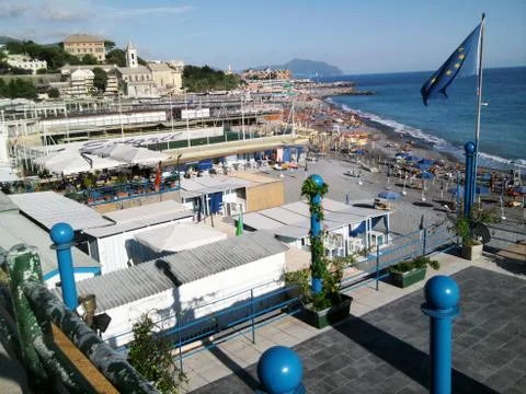 Panorama of Genoa Stock Photos