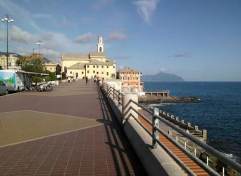 Panorama of Genoa Stock Photos