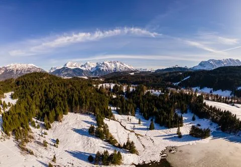 Panorama Geroldsee Stock Photos