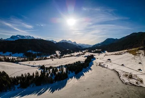 Panorama Geroldsee Stock Photos