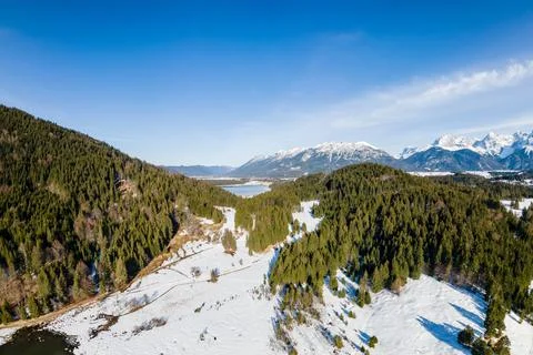 Panorama Geroldsee Stock Photos