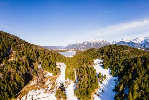 Panorama Geroldsee Stock Photos