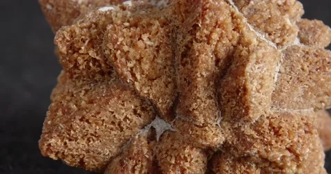 Panorama of glendonite on a black background. Vidéo 167583279