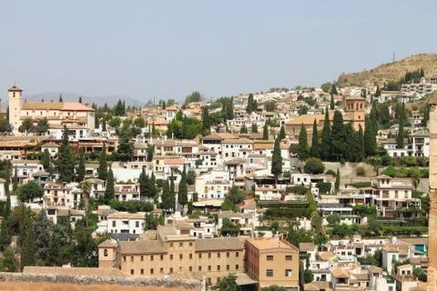 Panorama of Granada Stock Photos