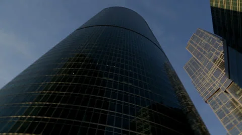 Panorama of group skyscrapers Stock Footage 24770582