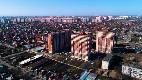 Panorama From The Height Of The Residential Complex. Stock Footage 148964152