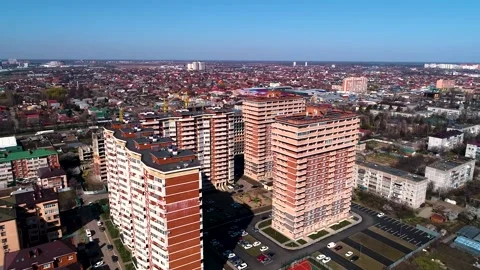 Panorama From The Height Of The Residential Complex. Stock Footage 148964183