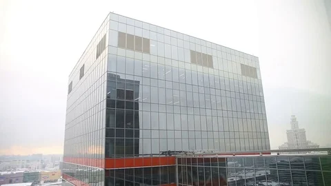 Panorama of a high building Stock Footage 69986743