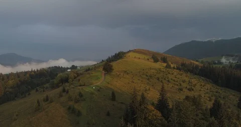 A panorama of a high mountain Stock Footage 99140206