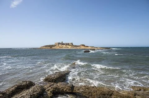 Panorama of the Island of the Currents Stock Photos