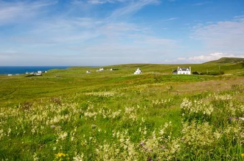 Panorama of the Isle of Skye Stock Photos