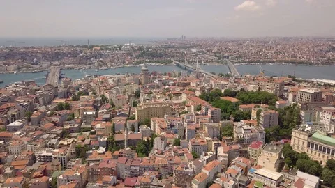 Panorama of Istanbul Stock Footage 90721858