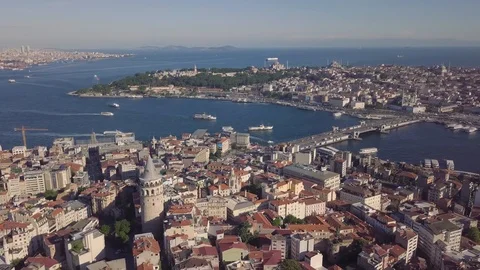 Panorama of Istanbul Stock Footage 90722729