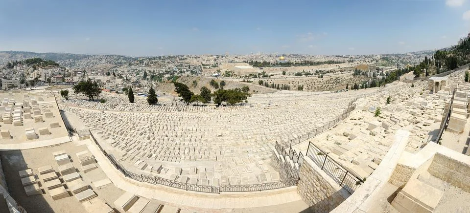 Panorama of Jerusalem Stock Photos