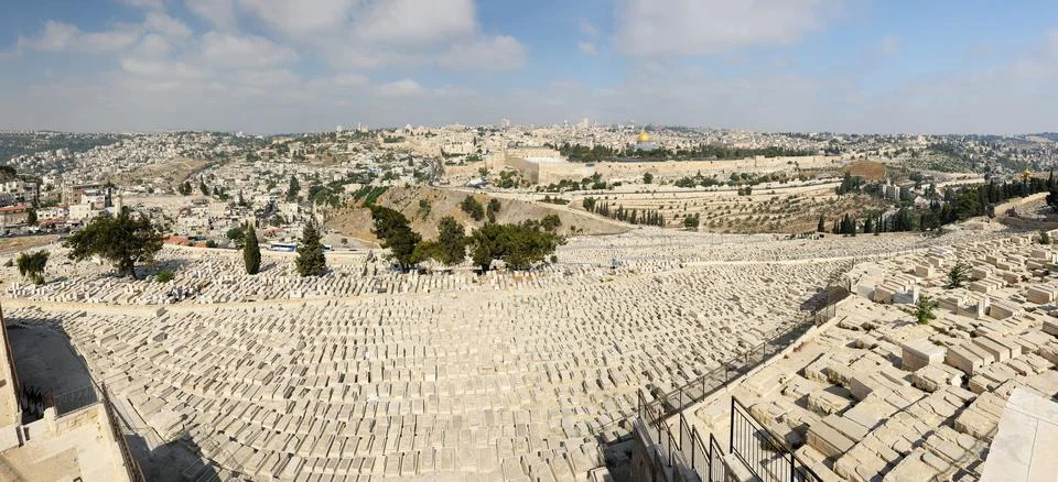 Panorama of Jerusalem Stock Photos