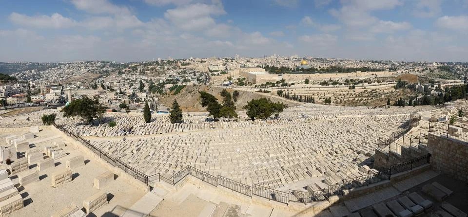 Panorama of Jerusalem Stock Photos