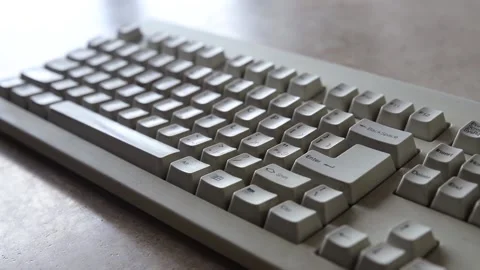 Panorama on keyboard Stock Footage 145947666