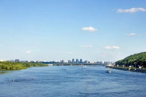 Panorama of Kiev Stock Photos