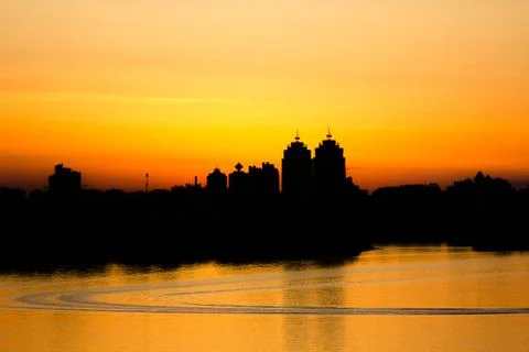 Panorama of Kiev Stock Photos