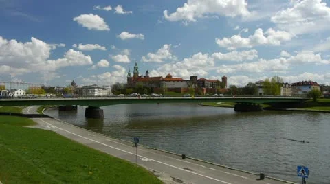 Panorama of Kraków Stock Footage 11851085