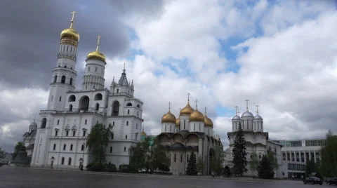 Panorama of Kremlin's Cathedral Square Vidéo 62828815