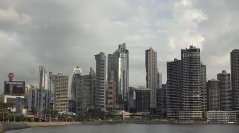 Panorama, La Cinta Costera, Panama City, Panama Stock Footage 47898832