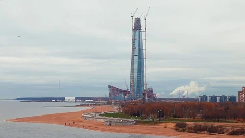 Panorama to the Lahta center 動画素材 82084886