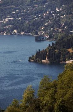 Panorama of Lake Como. Foto stock