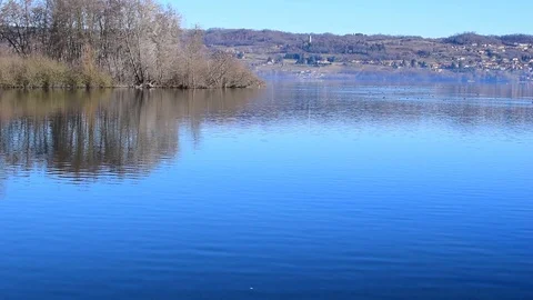 Panorama of Lake Viverone 動画素材 101943179