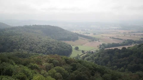 Panorama of landscape in Germany Stock Footage 217366675