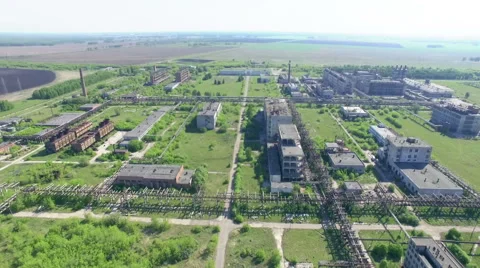 Panorama of a large factory Stock Footage 65228360