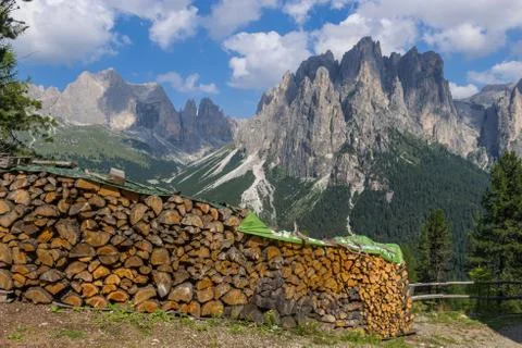 Panorama of Larsec. Stock Photos