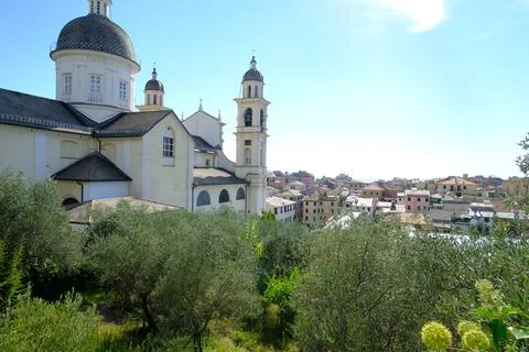 Panorama of Lavagna. Stock Photos