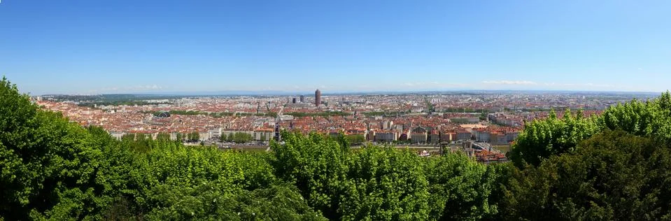 Panorama Lyon Stock Photos
