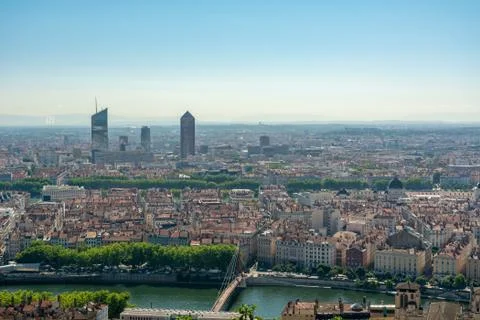 Panorama of Lyon Stock Photos