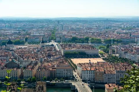 Panorama of Lyon Stock Photos