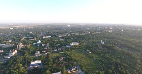 Panorama of the Mariupol Drone view Before the war Video stock 239182375