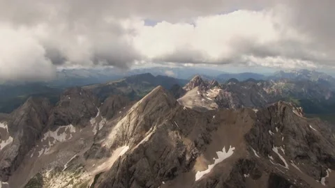 Panorama from the Marmolada glacier Stock Footage 174823584