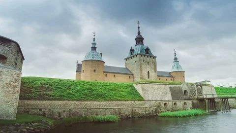 Panorama of medieval castle Stock Footage 87808844