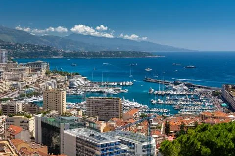 Panorama of Monaco Stock Photos
