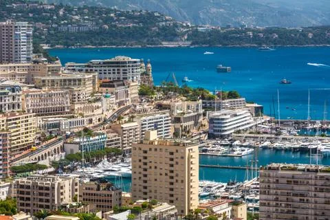 Panorama of Monaco Stock Photos