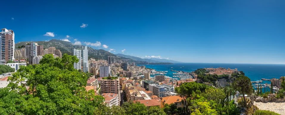 Panorama of Monaco Foto stock