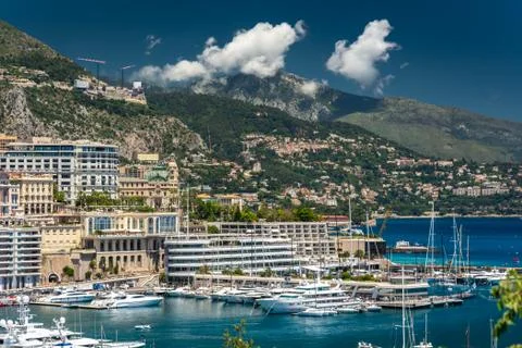 Panorama of Monaco Stock Photos