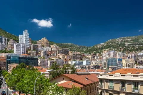 Panorama of Monaco Stock Photos