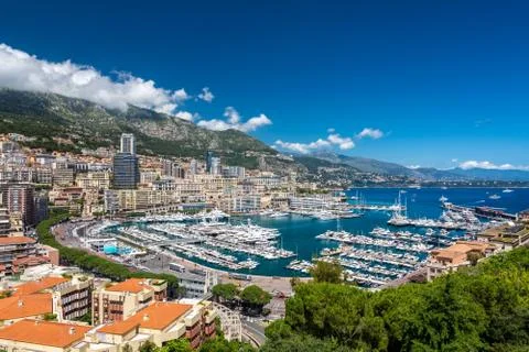 Panorama of Monaco Stock Photos