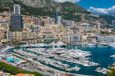 Panorama of Monaco Stock Photos