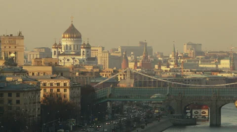 Panorama of Moscow Stock Footage 37337434